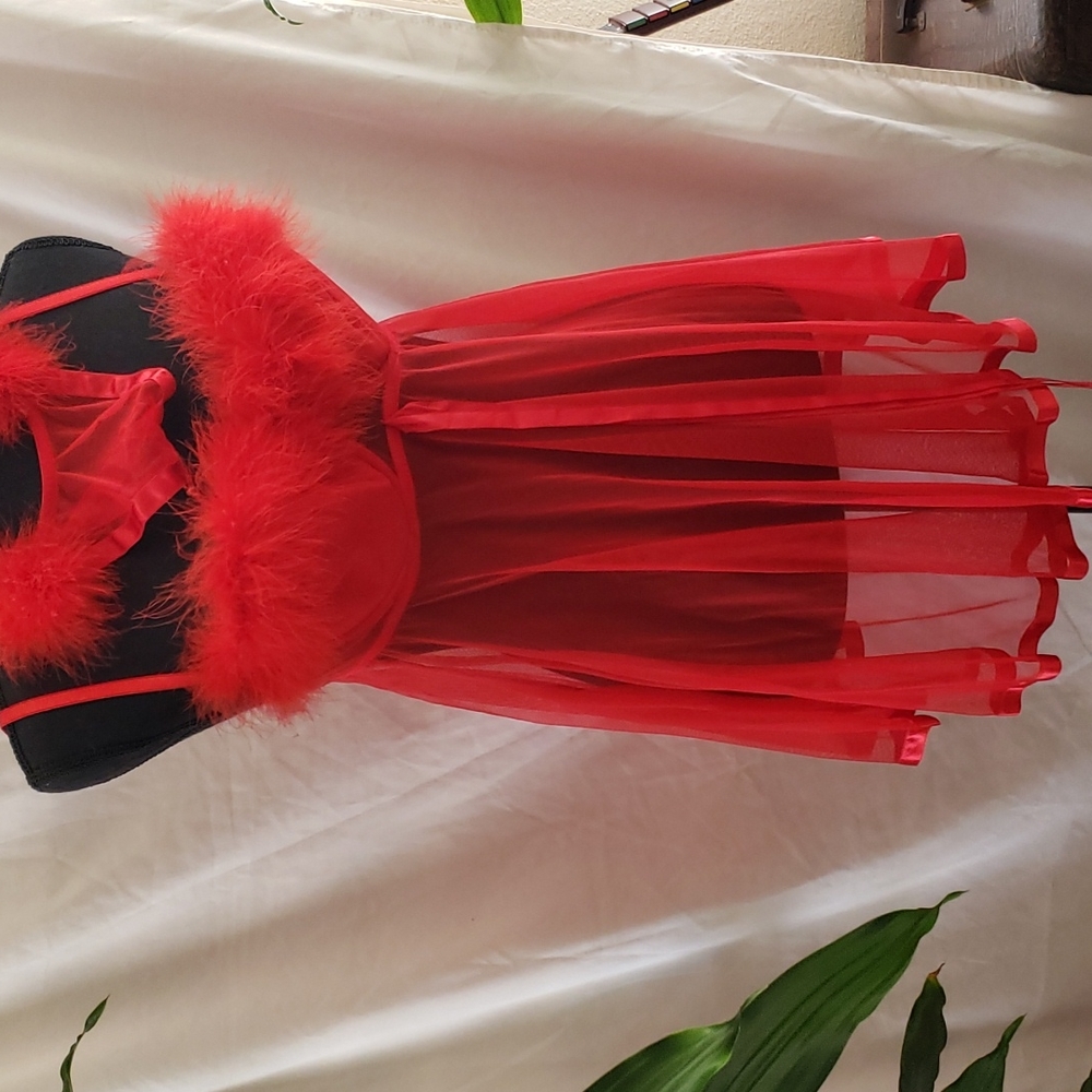 Inner Most red vintage sears nighty